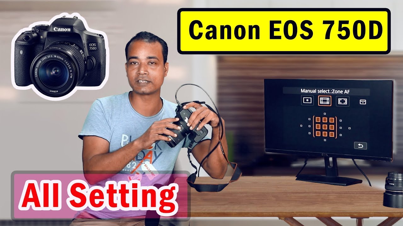 Руководство по всем настройкам Canon EOS 750D, EOS REBEL T6i на бенгальском языке