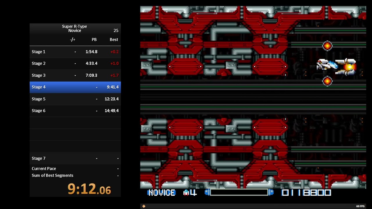 [PB] Super R-Type Novice Speedrun
