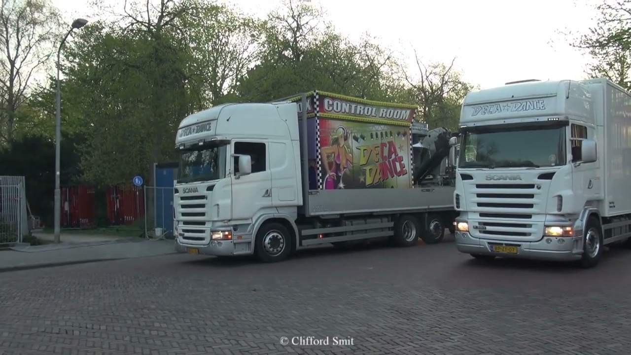 Kermis Haarlem 2022 Transport en opbouw Zaanenlaan Deel 1