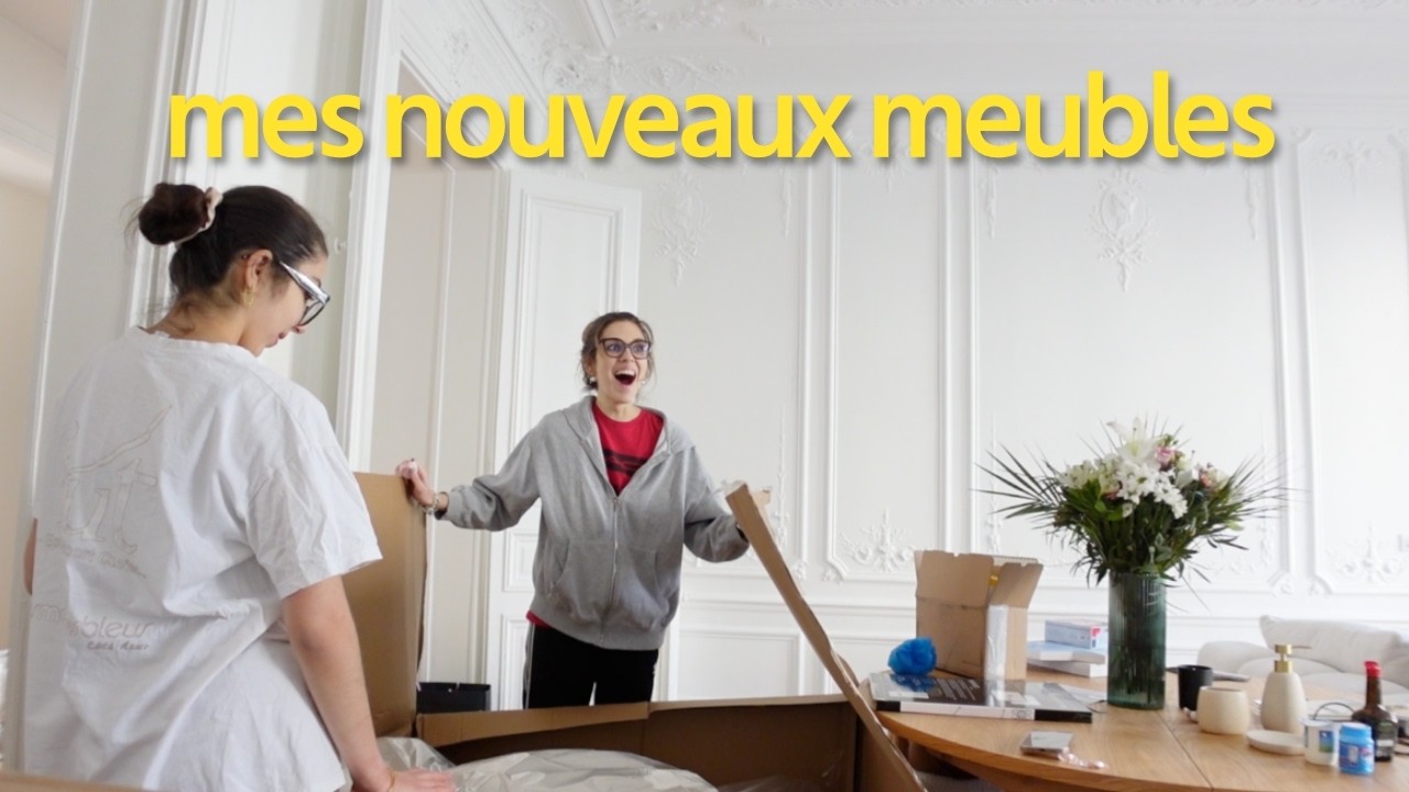 J'AI REÇU MES NOUVEAUX MEUBLES POUR MON NOUVEL APPARTEMENT ! (Ep 4)