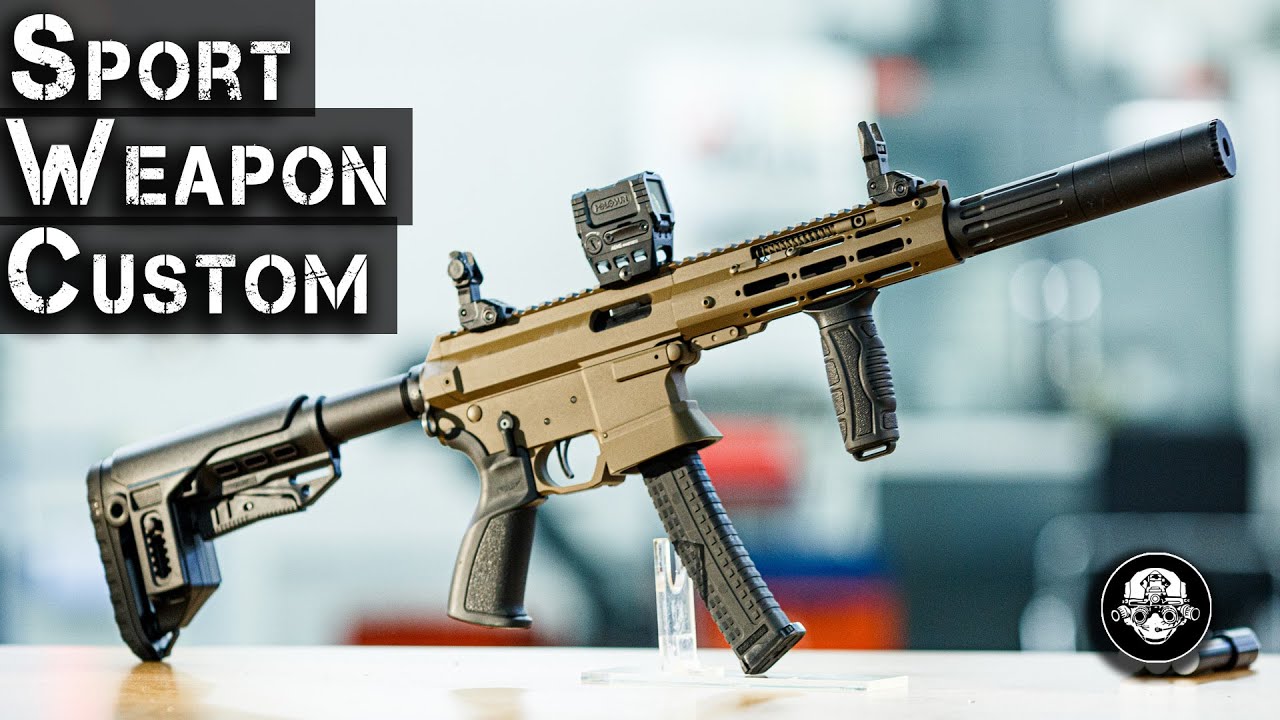 Тактикульный AR карабин от Sport Weapon Custom. Самая тактическая Арка от SWC в 345 и 9х19!