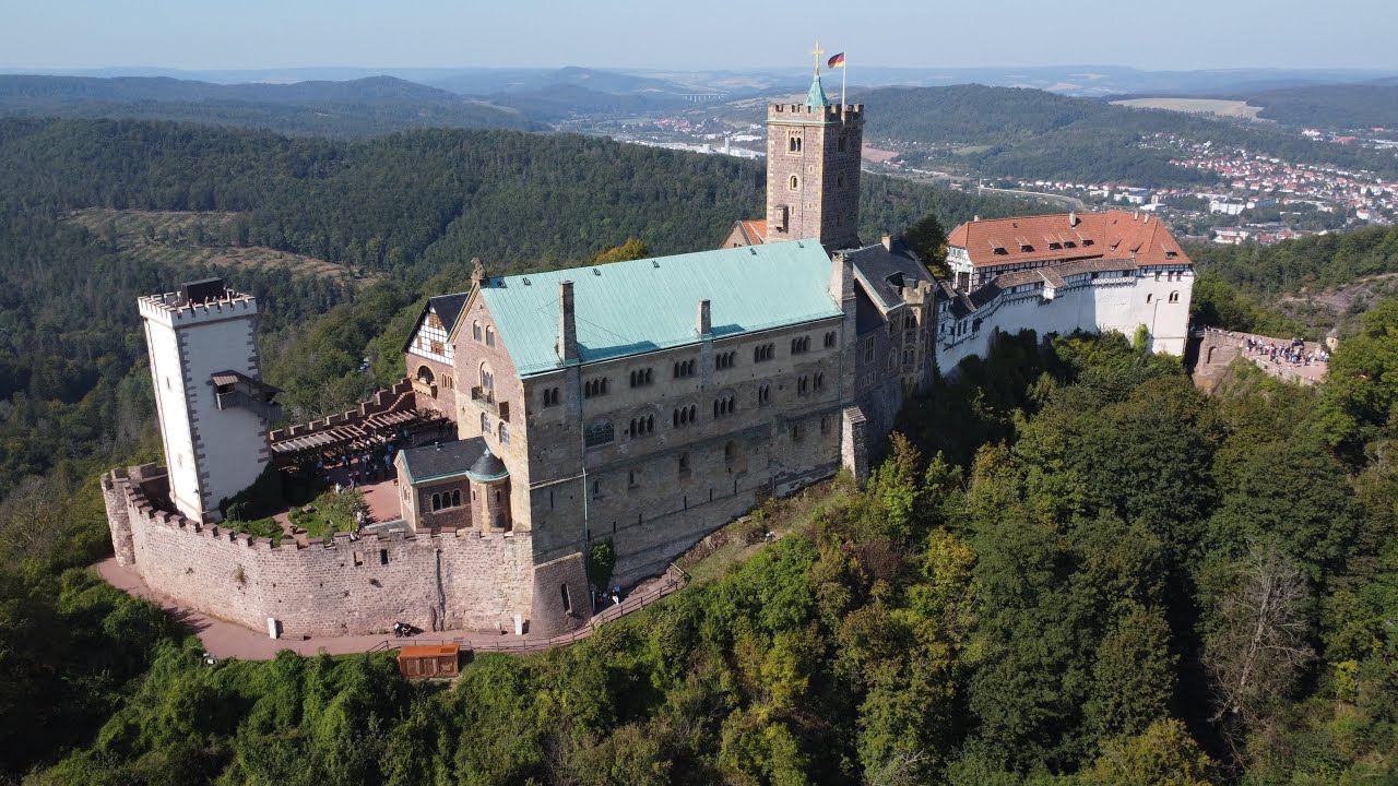 Wartburg, Germany 🇩🇪  - [4K] Drone Tour