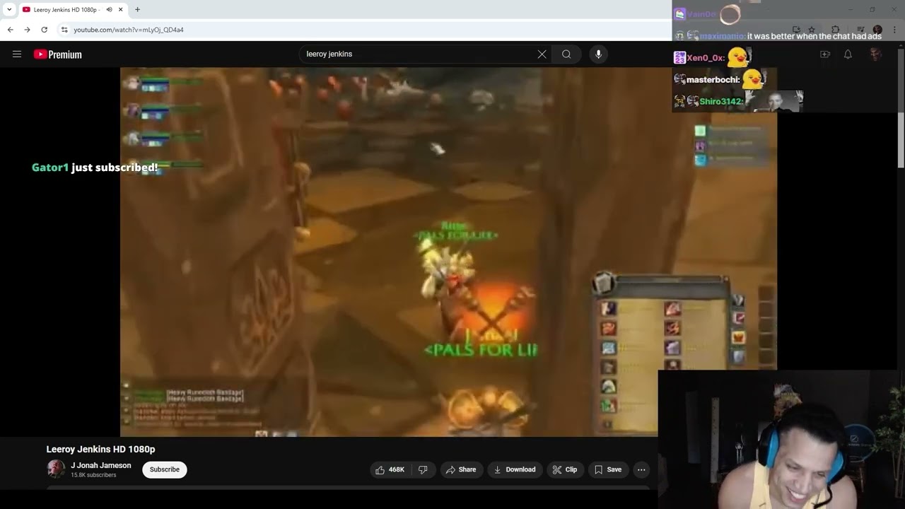 Tyler1 реагирует на Лироя Дженкинса
