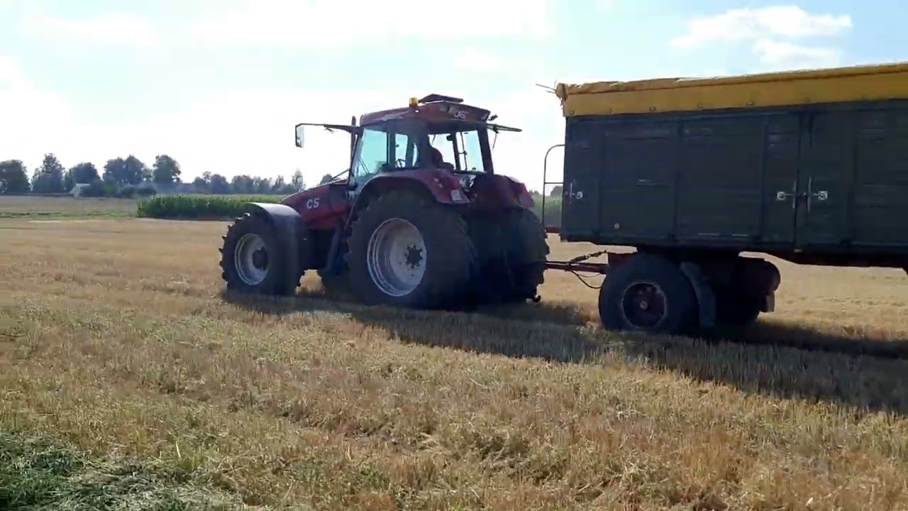 Case Cs 150 oryginal sound engine  with two trailers  35ton brutto wyjazd z pola z pełną mocą