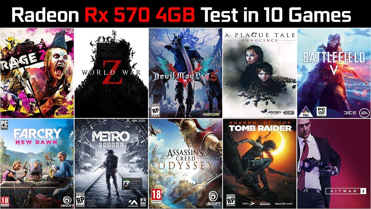 RX 570 4GB Test in 10 New Games | Core i7-3770 | 8GB RAM | Ultra Settings 1080p | 2019
