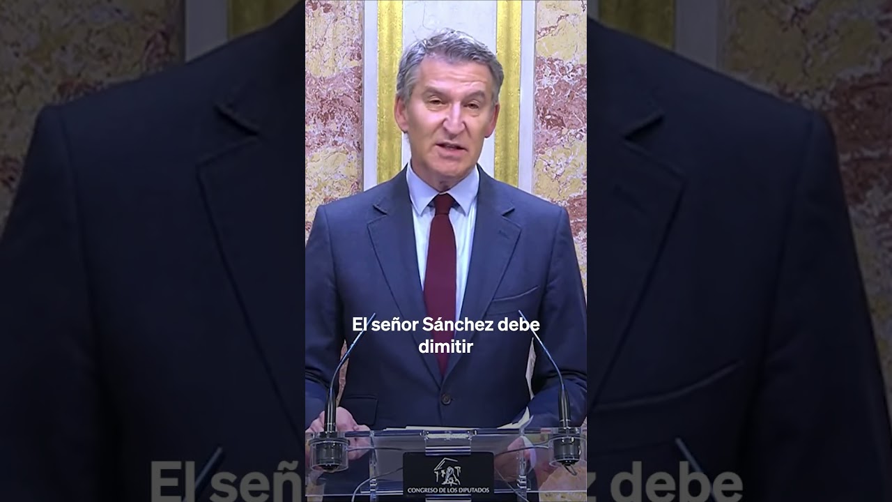 Alberto N&uacute;&ntilde;ez Feij&oacute;o exige la dimisi&oacute;n de Pedro S&aacute;nchez