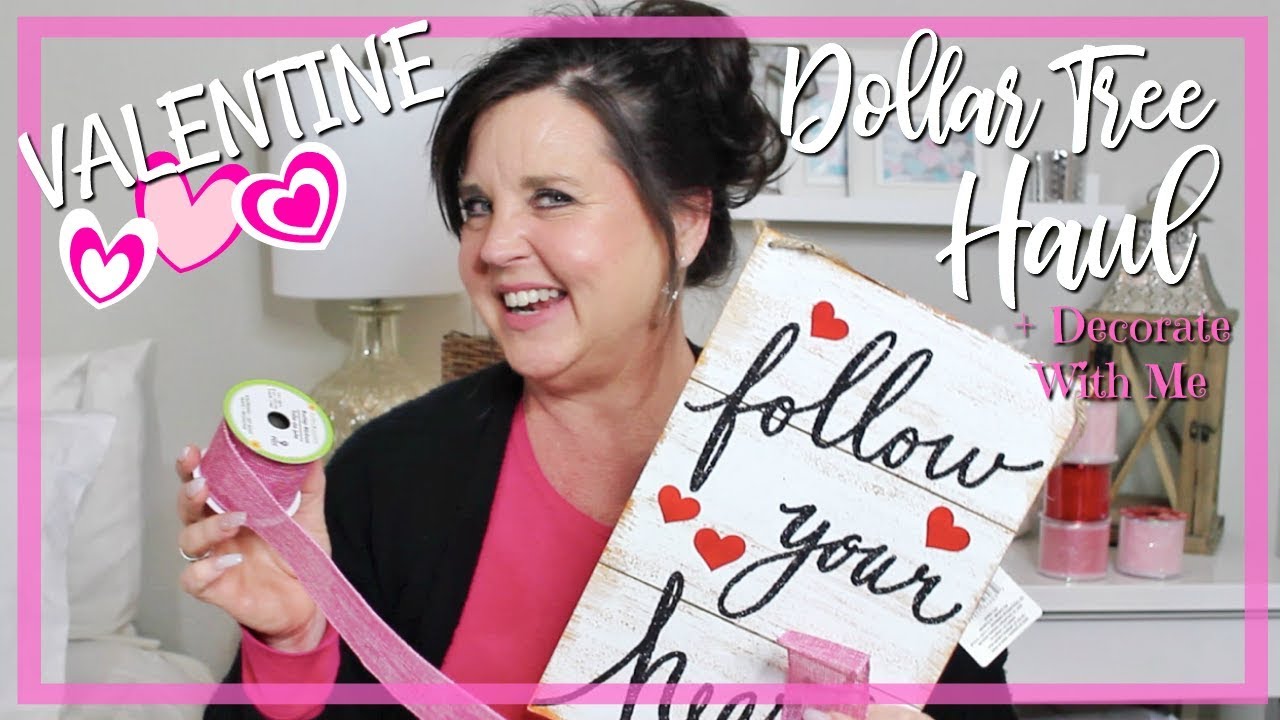 Valentine Dollar Tree Haul | Decorate With Me