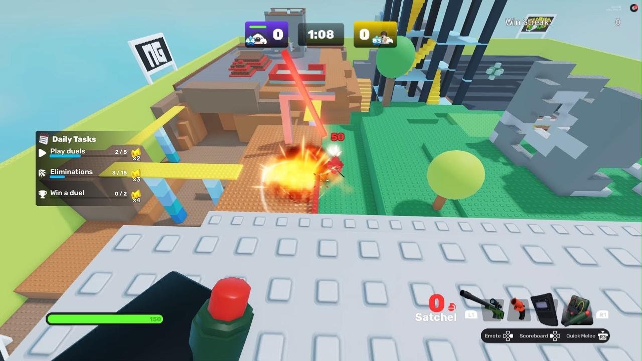 Roblox RIVALS - Dynamite trickshot, sniping through flares
