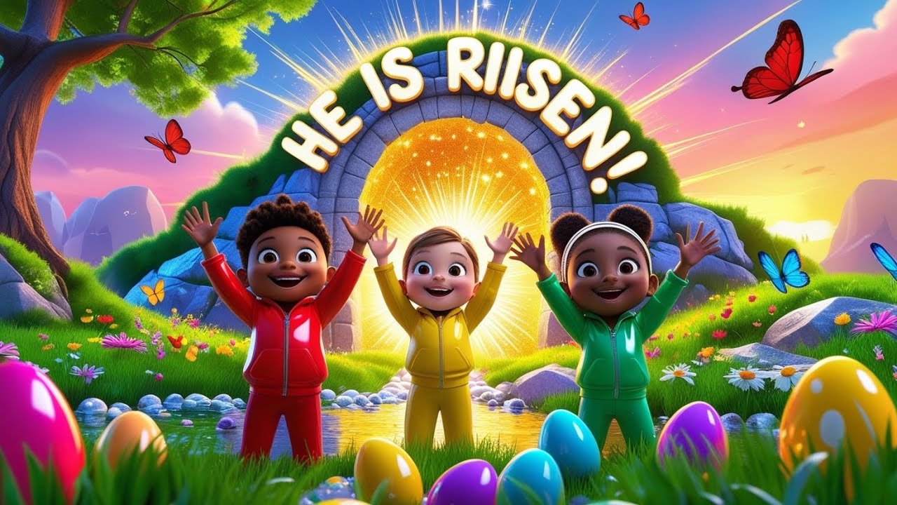 Easter Song for Kids: 'He Is Risen' | Fun Christian Preschool Music Video