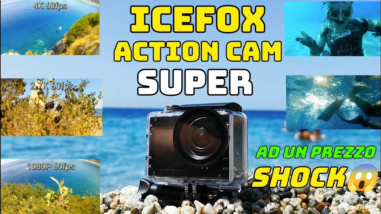 ICEFOX Action Cam SUPER 4K 60fps ad un prezzo SHOCK 😱! Pesca sub in apnea basso fondo - Spearfishing