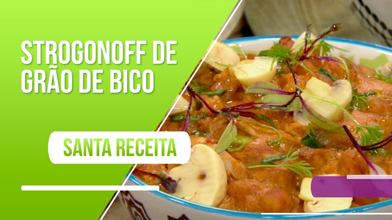 Versão vegetariana desse prato tão querido dos brasileiros: strogonoff de grão de bico