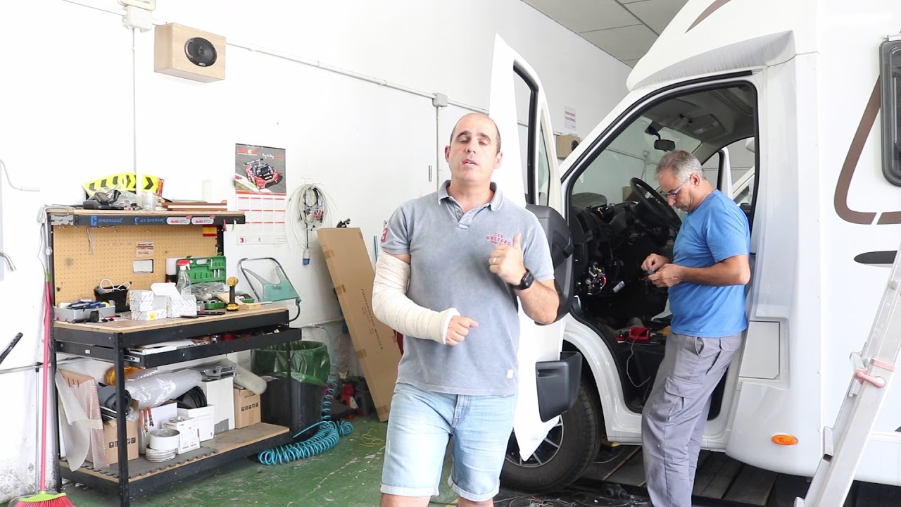 Alarma y posicionado para AUTOCARAVANA capaz de bloquear motor.