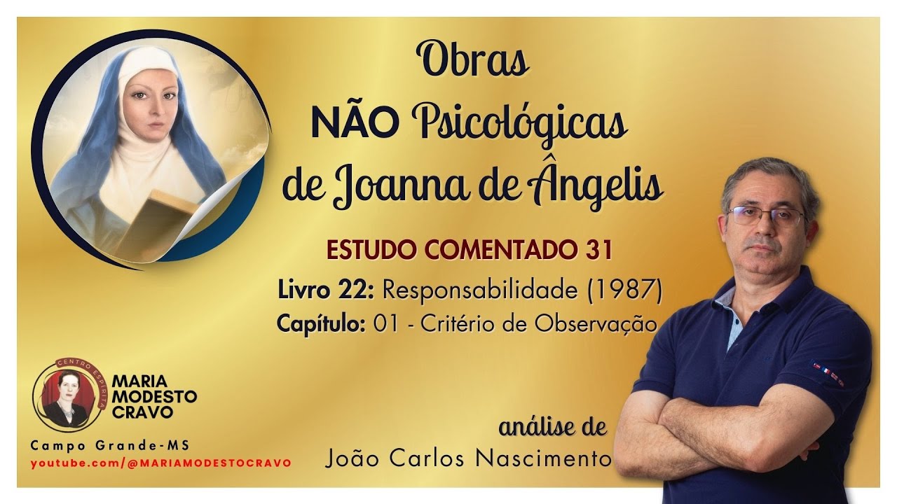 Estudo comentado 031: Livro 22 “Responsabilidade” Capítulo 01 - Critério de Observação
