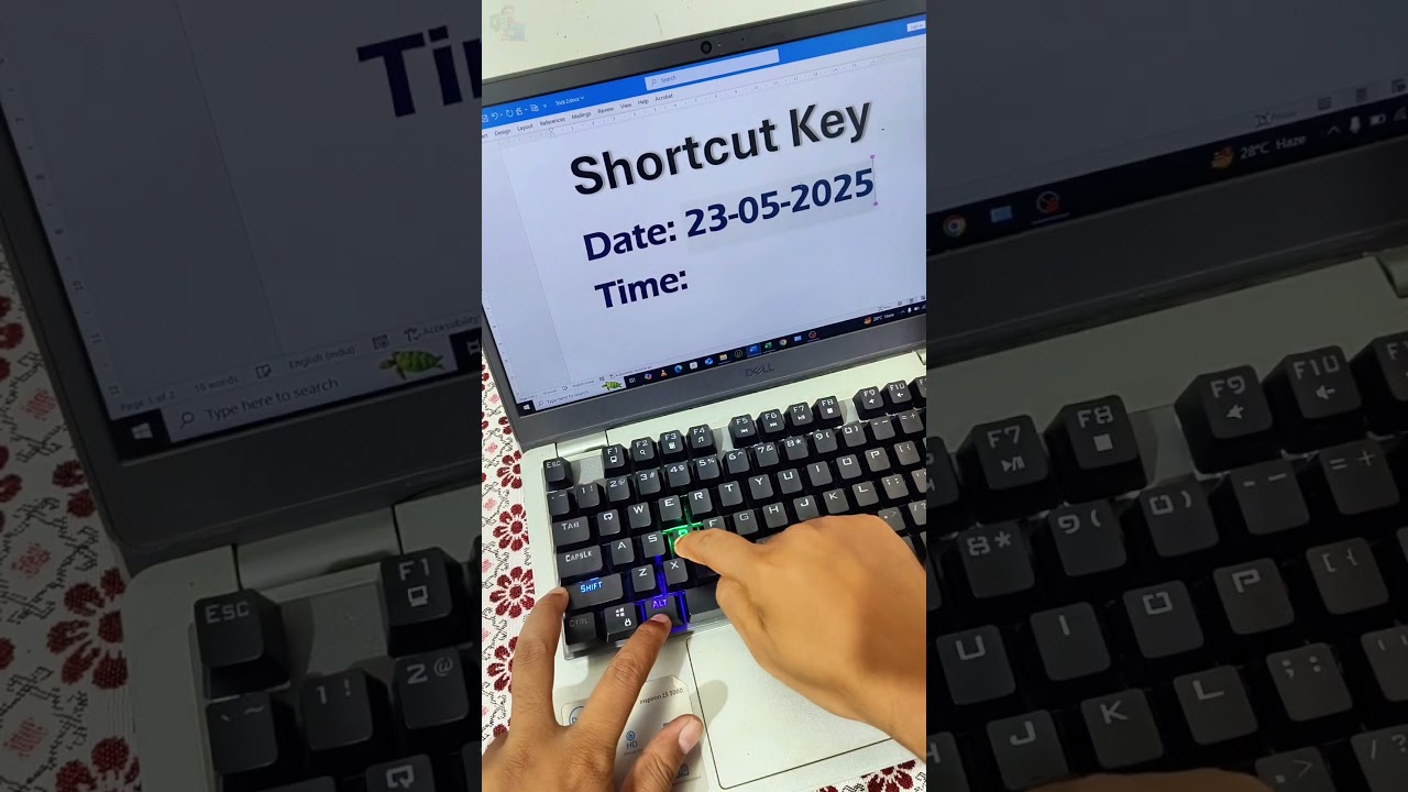 The MS Word Shortcut for CURRENT Date & Time That Updates Automatically &mdash; Secret Hack! #msword #tip