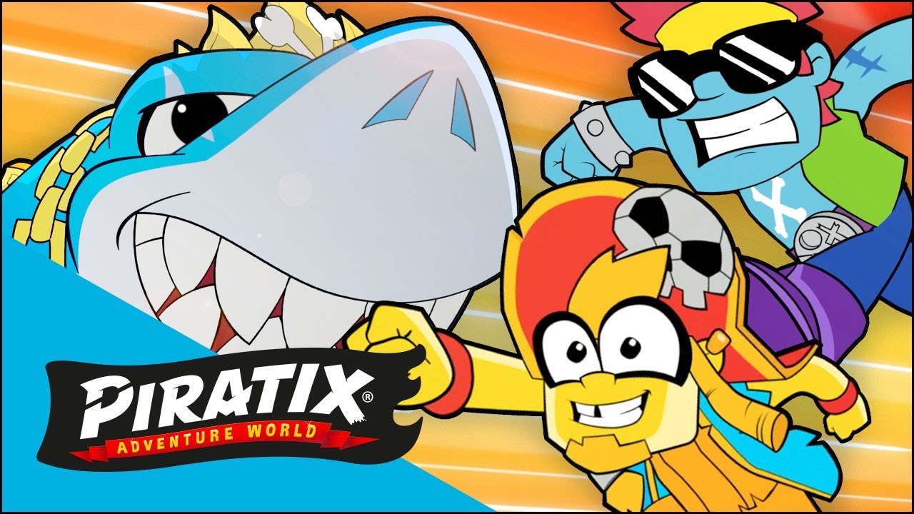En las entrañas de King Shark🌴PIRATIX 🏴‍☠️  Dibujos para NIÑOS | Vídeos completos