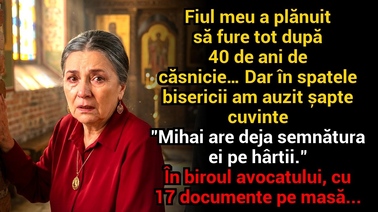 Fiul meu a plănuit să fure tot după 40 de ani de căsnicie… dar o șoaptă m-a salvat