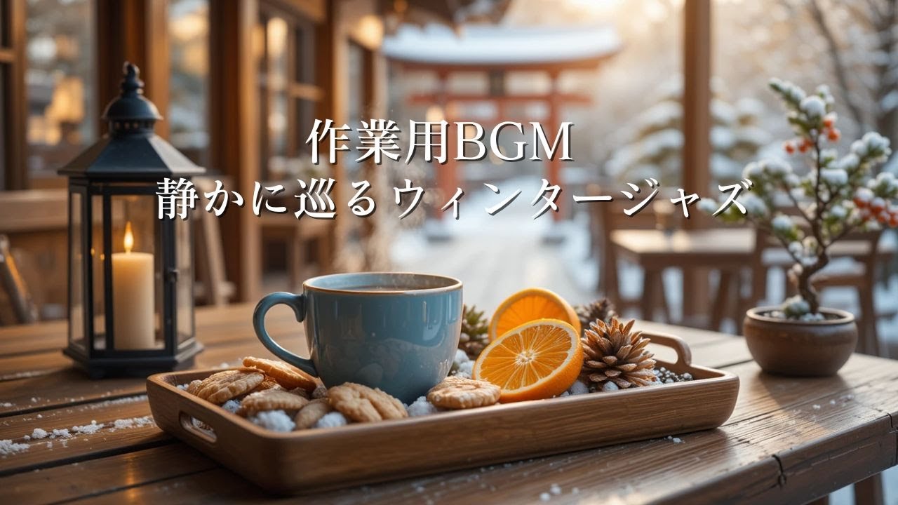 【作業用BGM】静かに巡るウィンタージャズ｜没頭しやすい冬カフェBGM ❄️☕Winter Jazz for Deep Focus
