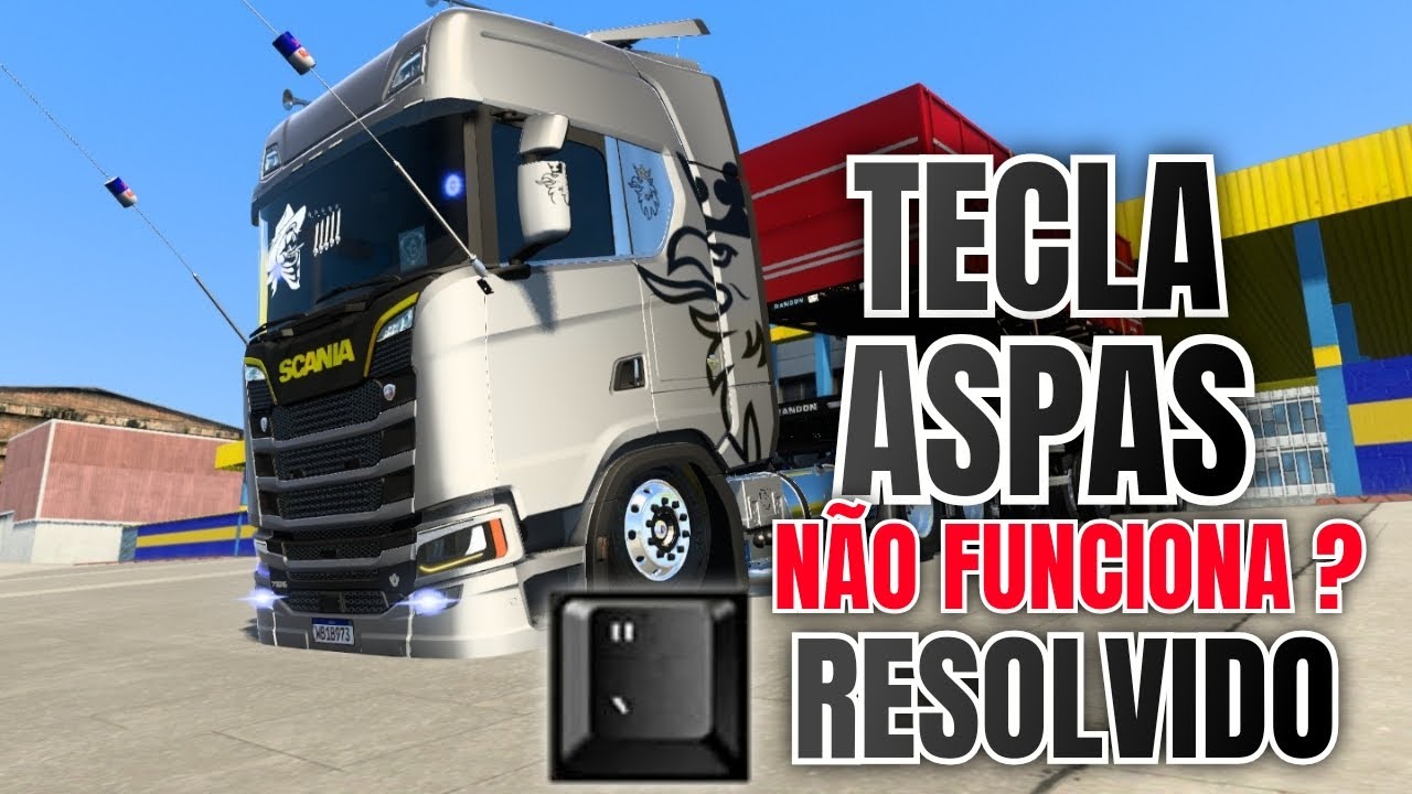 EURO TRUCK SIMULATOR 2, TECLA ASPAS NAO FUNCIONA, CONFIGURANDO CONSOLE NO EURO TRUCK SIMULATOR 2
