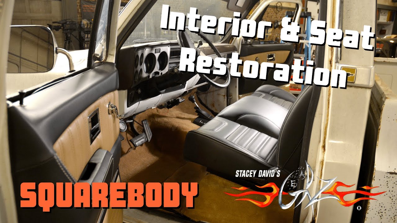 Stunt Double Squarebody Chevy Truck Interior Restoration - Stacey David's Gearz S11 E7