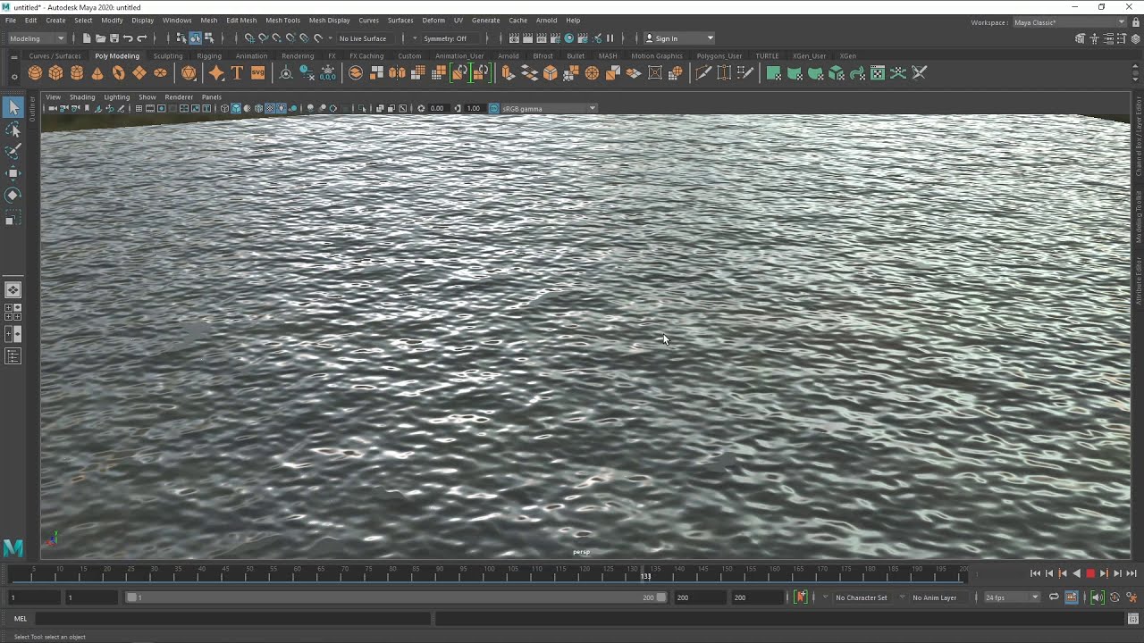 How to create water/lake/ocean for MAYA with Arnold render compatibility!