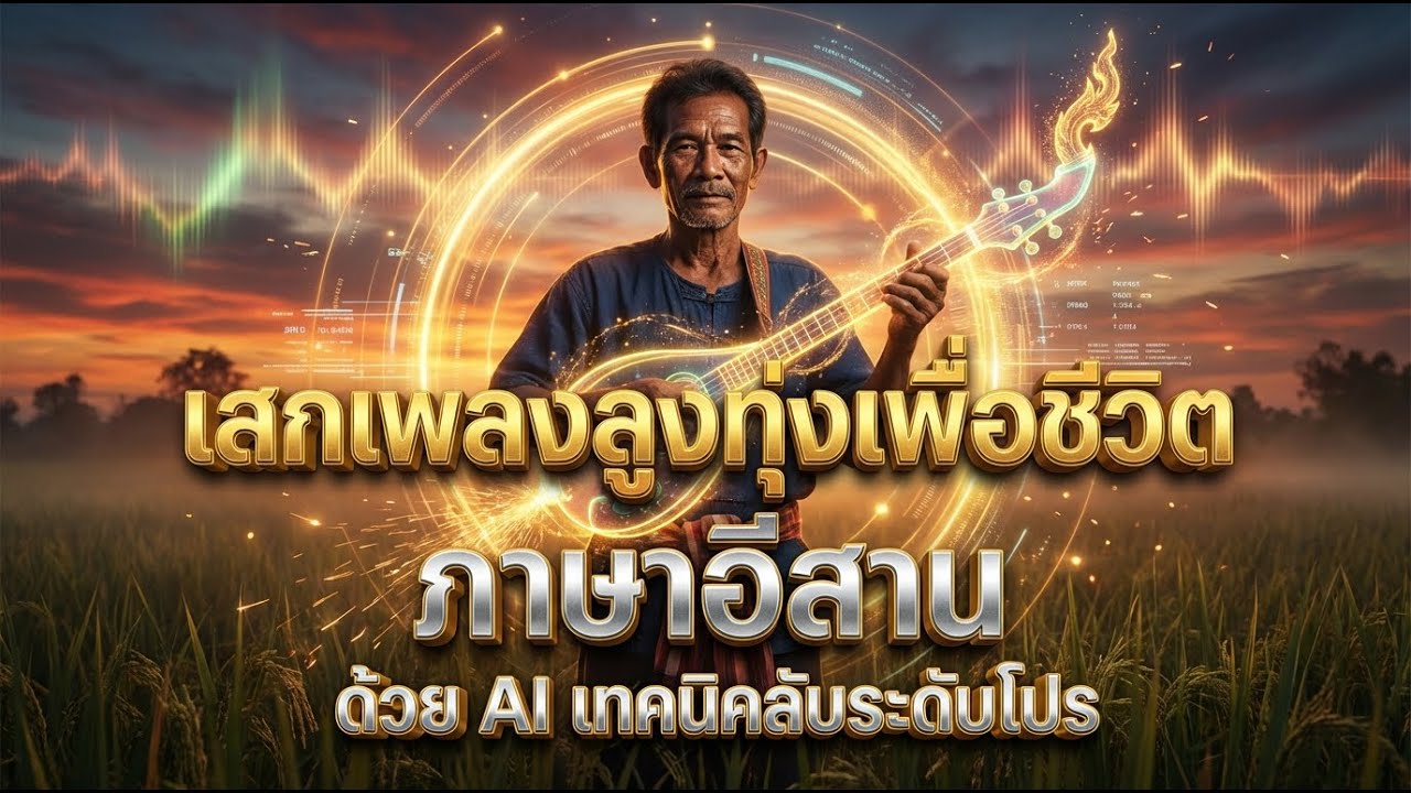 สอนทำเพลงภาษาอีสาน สไตล์ลูงทุ่งเพื่อชีวิต ด้วย ChatGPT + SUNO พร้อมเทคนิคการ Prompt ระดับโปร