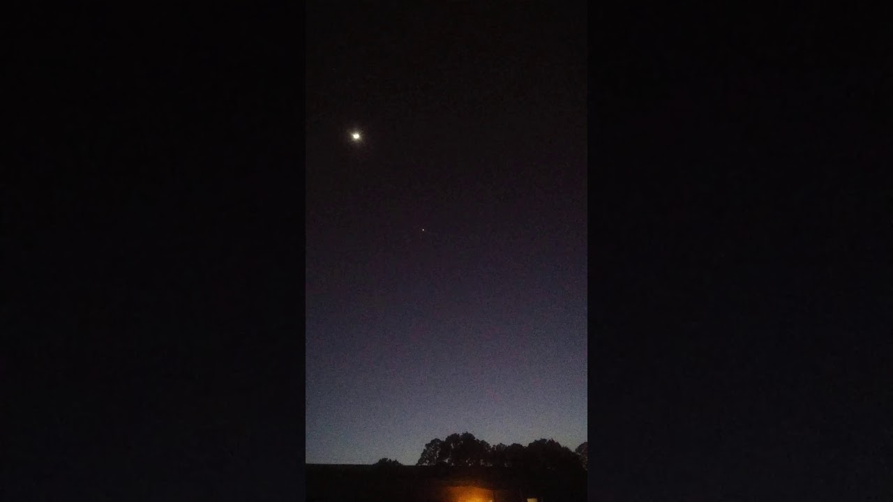 Strange light after sun set