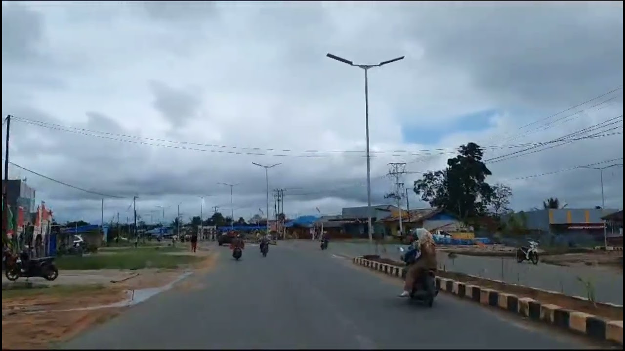Suasana Kota Keppi Mappi Papua Selatan