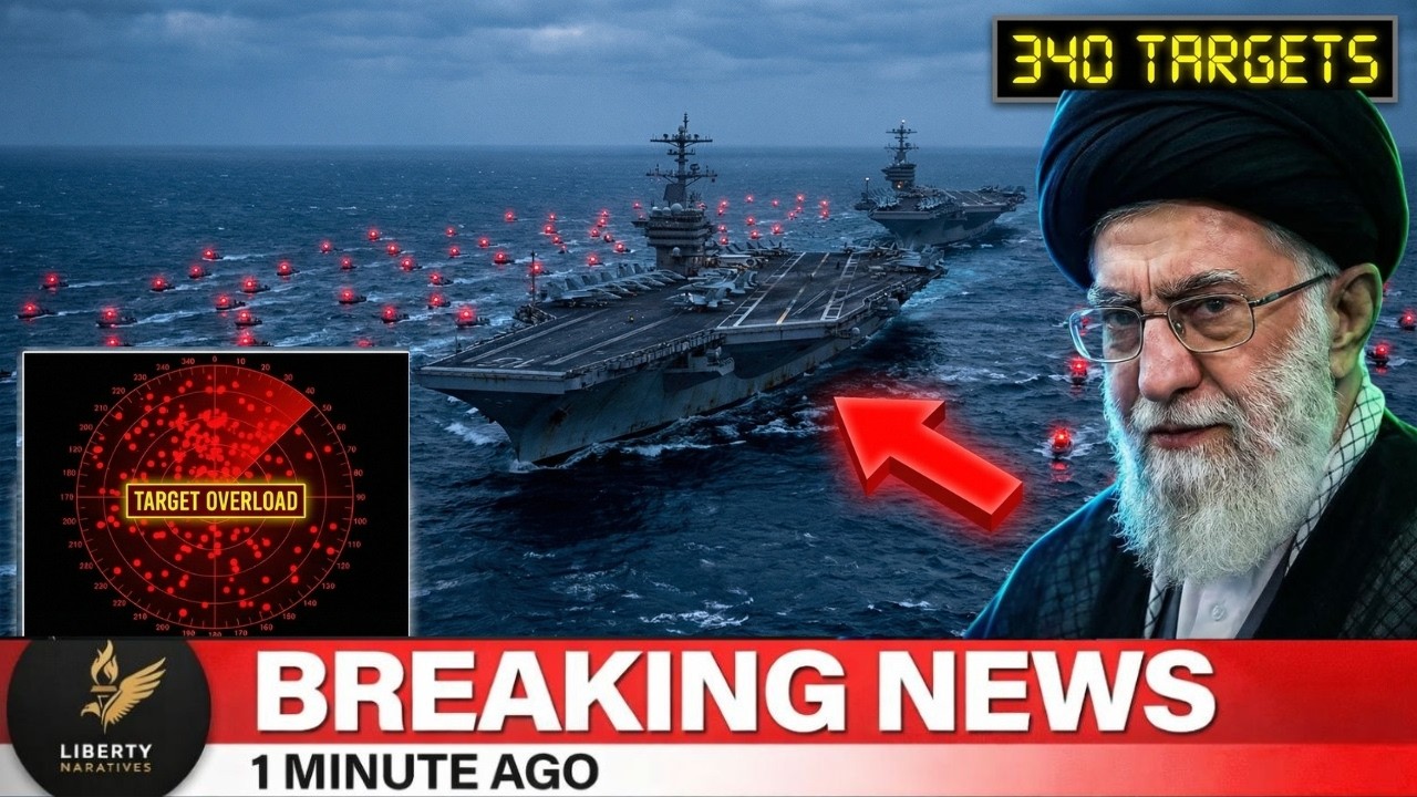 Two Carriers Reached the Strait — 340 Iranian Boats Were Already Waiting Inside