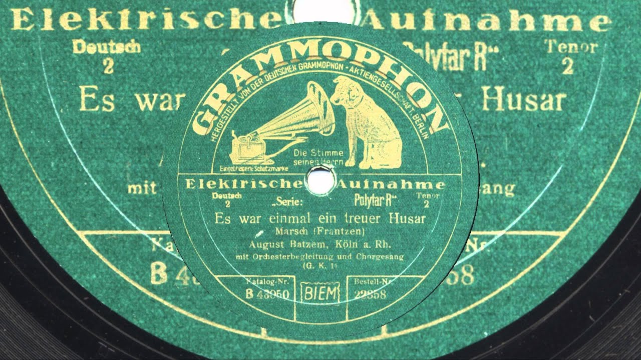 August Batzem: Es war einmal ein treuer Husar (1929)