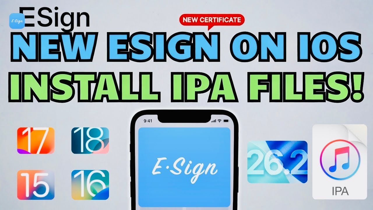 НОВИНКА! Установка ESign и IPA-файлов на iPhone и iPad БЕЗ джейлбрейка/ПК | Загрузка IPA-файлов ч...
