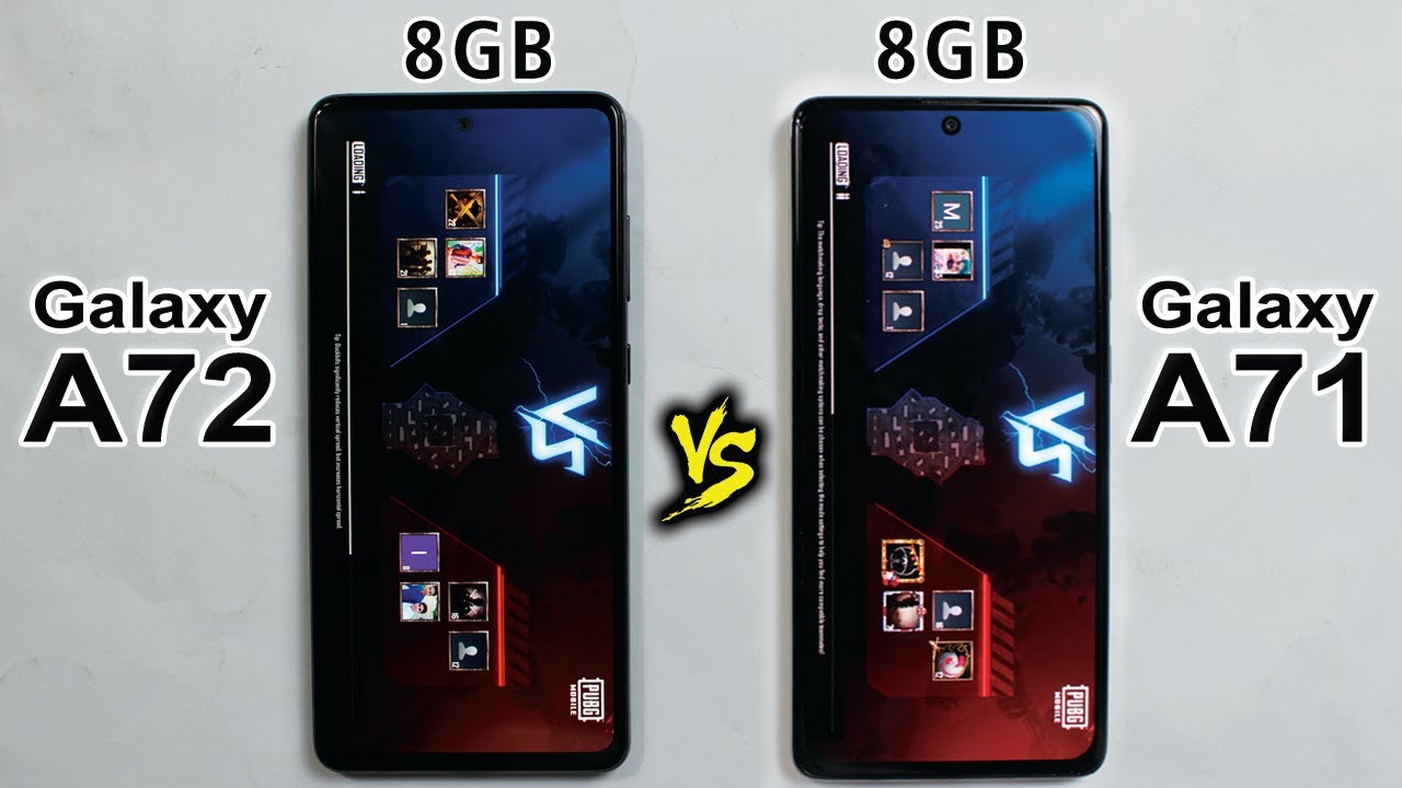 Samsung A72 vs Samsung A71 PUBG MOBILE TEST | SD 720G vs 730G PUBG TEST🎮