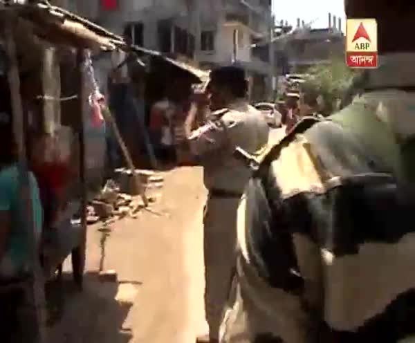 central forces route march in Bidhannagar ahead of Monday's polling
