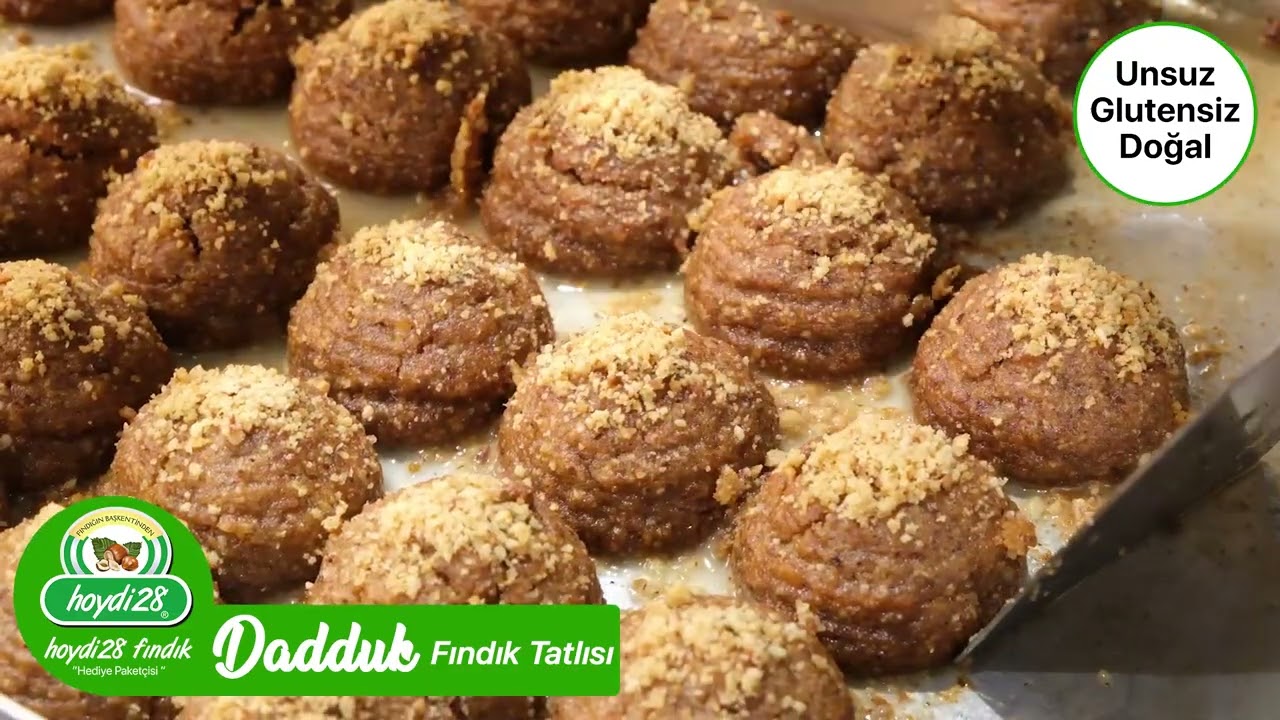 Giresun’un yeni yıldızı Unsuz Glutensiz “DADDUK” Fındık Tatlısı