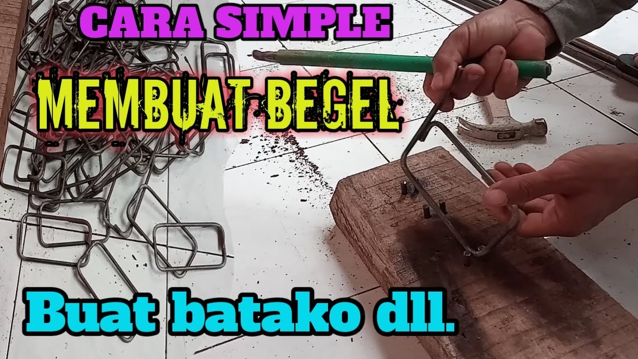 Cara membuat begel besi buat cor batako dll.