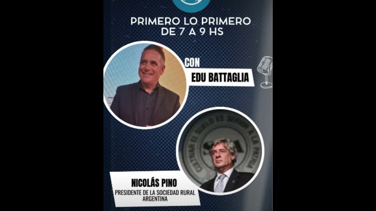 Entrevista a Nicolás Pino, presidente de la Sociedad Rural Argentina