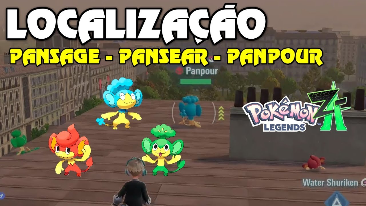 COMO ENCONTRAR PANSAGE, PANSEAR E PANPOUR ALPHA no Pokémon Legends Z-A! Localização Missão 18