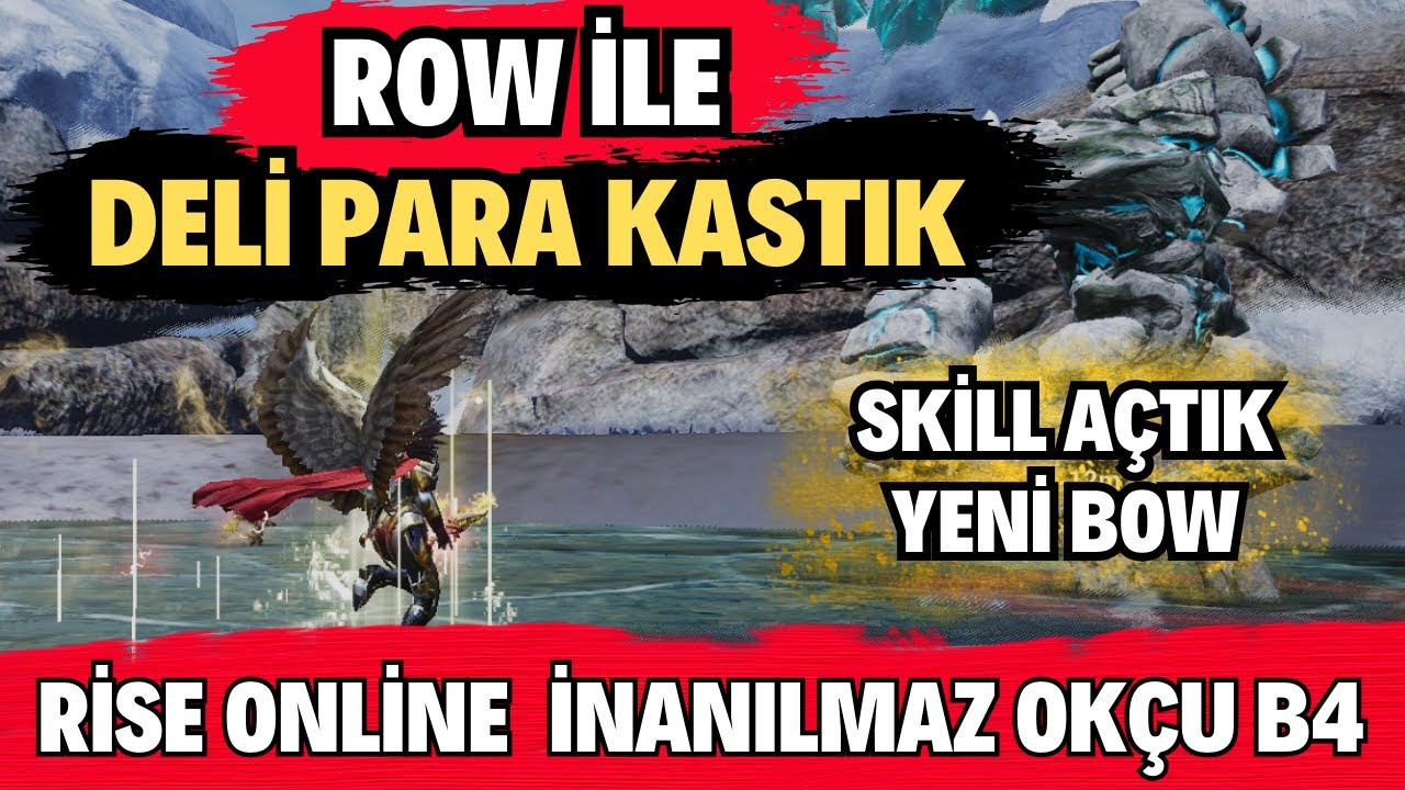 ROW FARM İLE ÇARI DİZMEK ÇOK BASİT 🔴 YENİ SKİLL🔴 YENİ BOW 🔴 Rise Online Okçu Serisi Bölüm 4