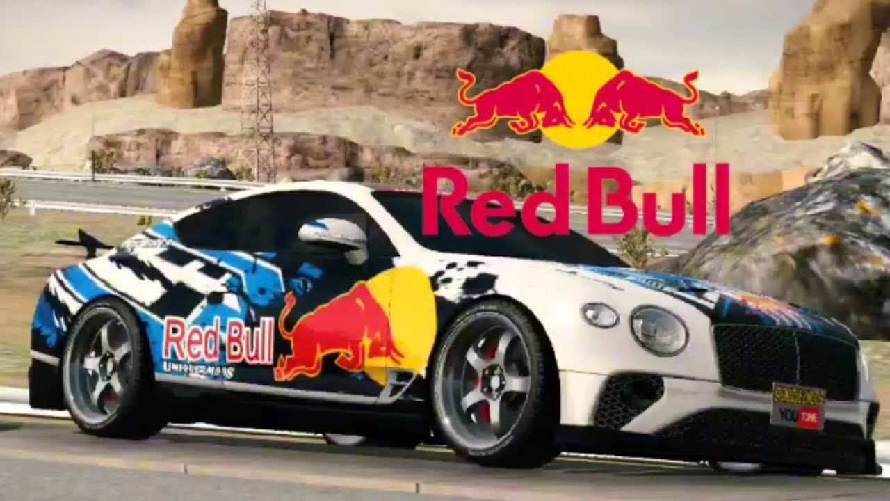 How to make RED BULL logo design - car parking multiplayer