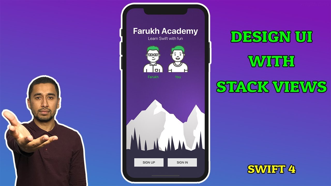 Swift 4: How to design your app UI using Stack Views? (2/2)