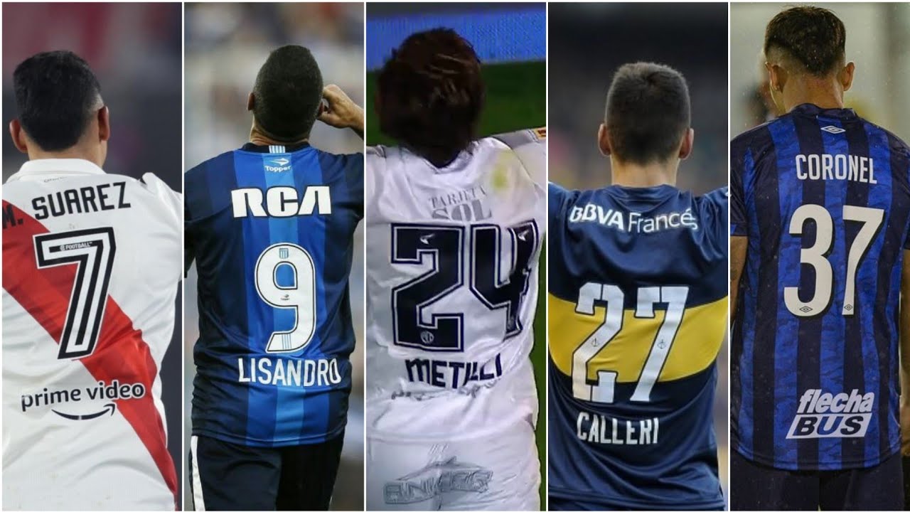EL MEJOR GOL POR DORSAL DEL FÚTBOL ARGENTINO ( 1 A 40 ) 2013/2023