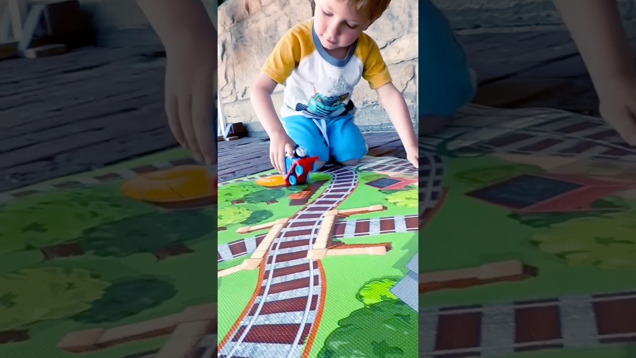 Chug like a train song by @DannyGo #songsforkids, unboxing Thomas Train Toy