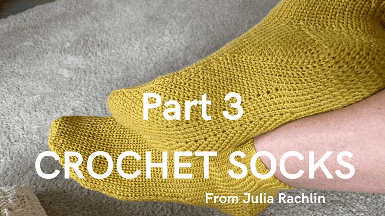 🧶How to Crochet the Most Beautiful Socks – Easy and Detailed Step-by-Step Tutorial