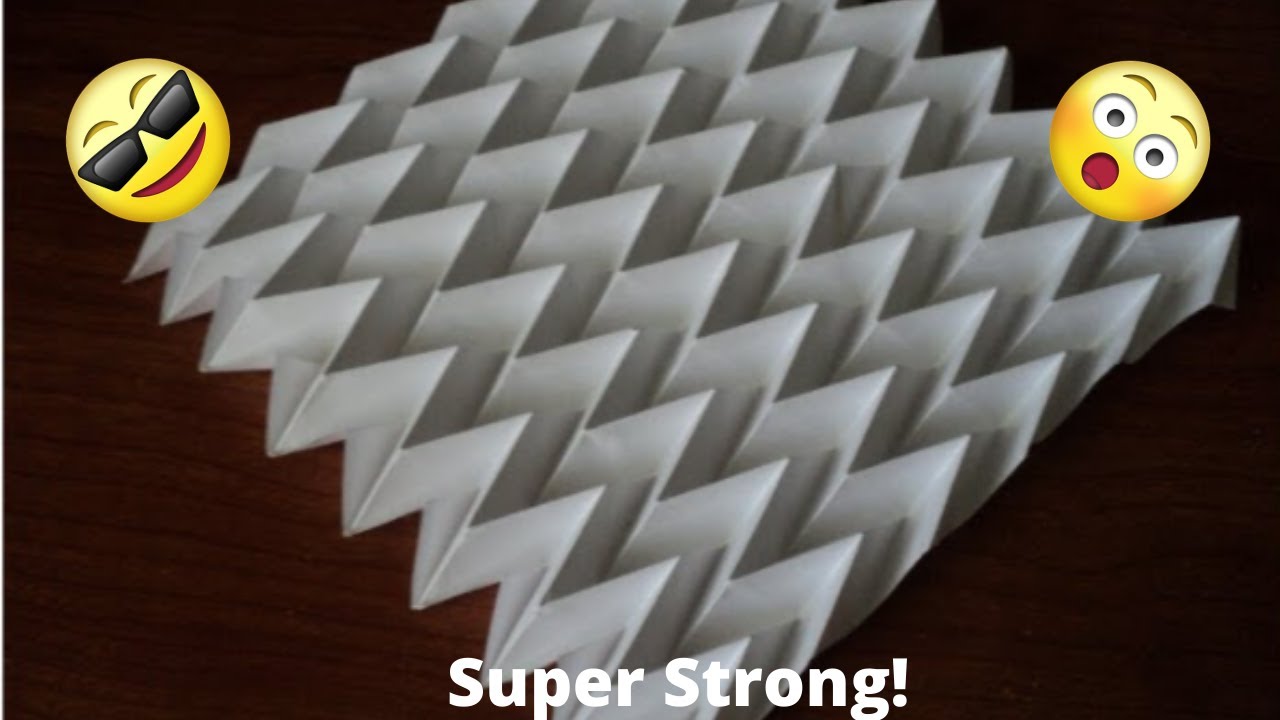 How to make an Origami Herringbone Tessellation (Extra Strong!)