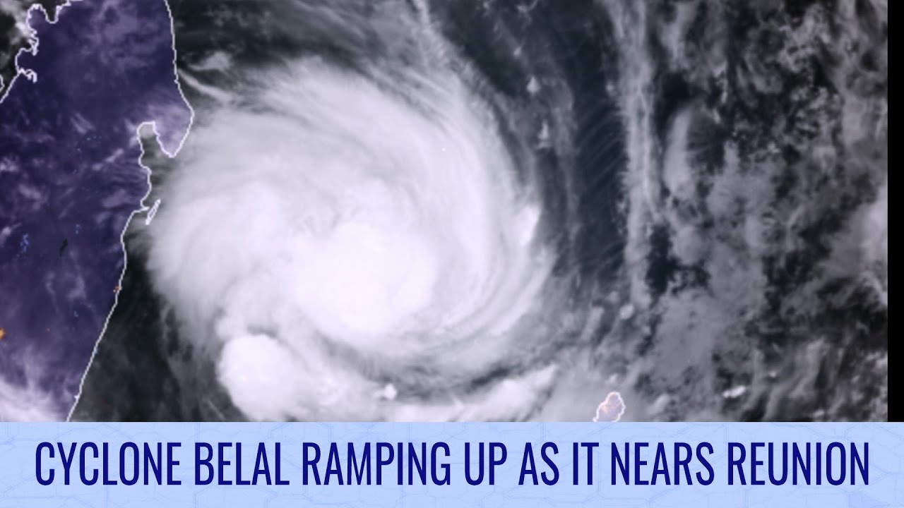 Cyclone Belal ramps up as it nears Réunion with hurricane force winds
