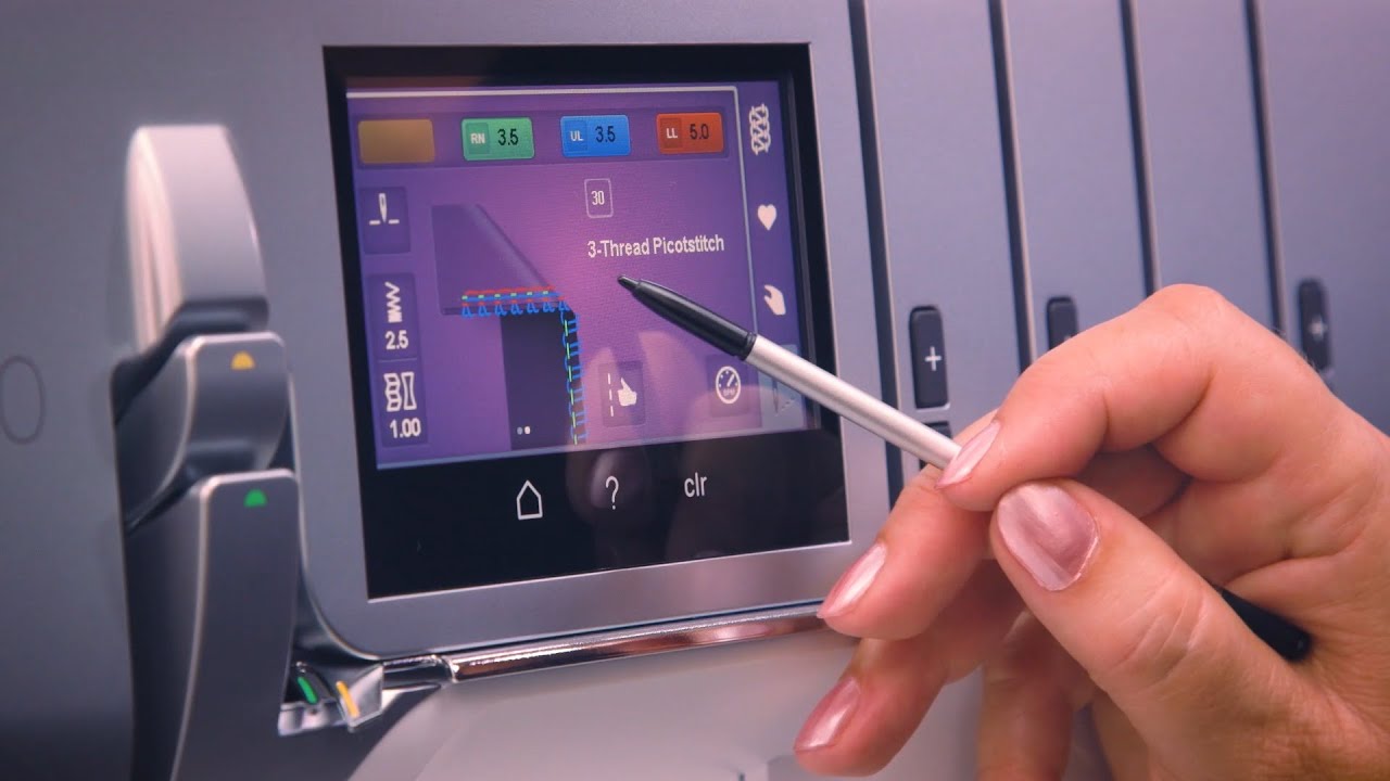 L 860 Overlocker: Stitch Selection and Settings