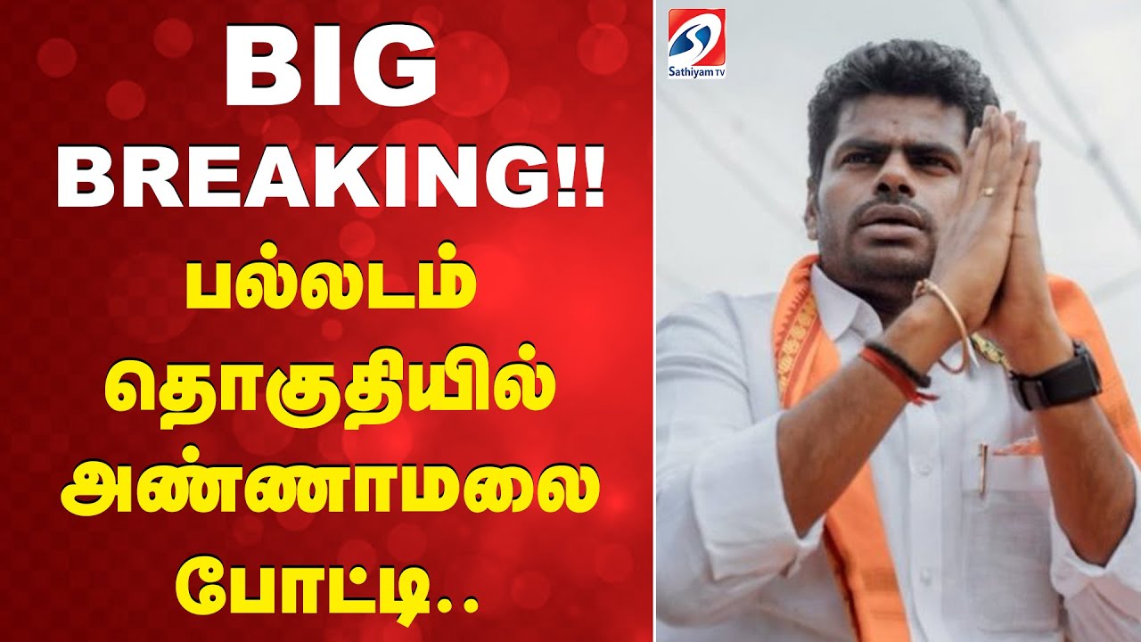 annamalai | election | palladam | BIG BREAKING!! பல்லடம் தொகுதியில் அண்ணாமலை போட்டி..