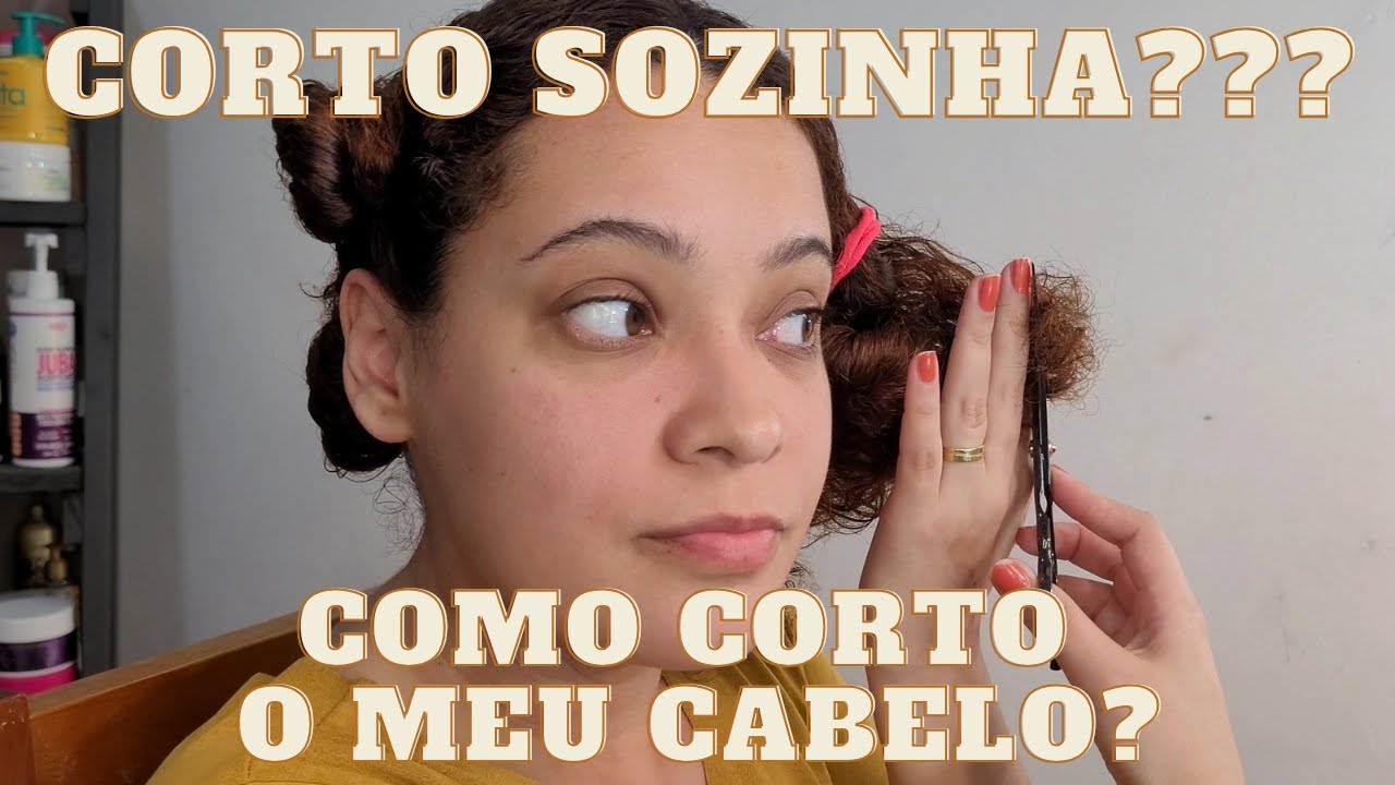 Como cortar cabelo cacheado em casa sozinha