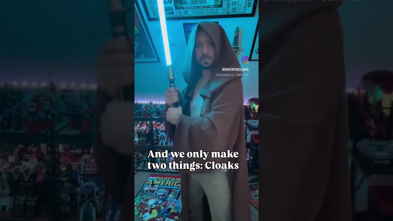 We're a weird little family brand And we only make 2 things: robes and cloaks.