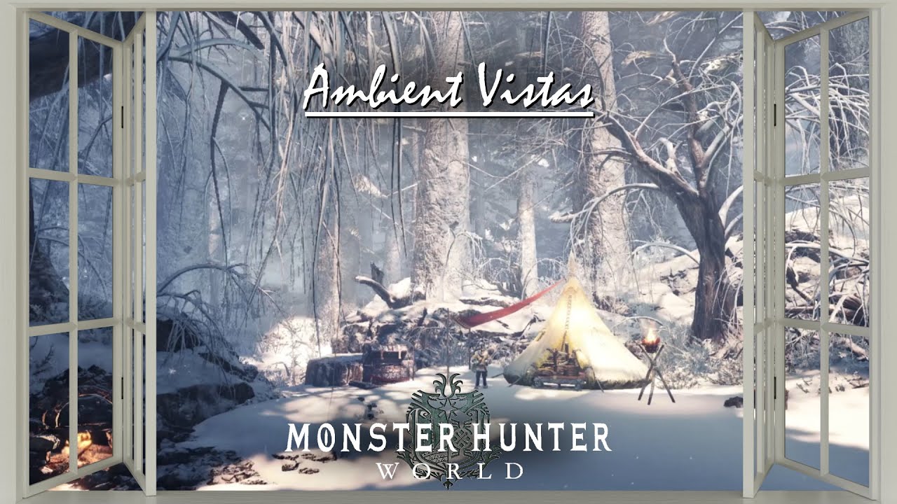 Hoarfrost Reach Camp Ambience - Monster Hunter World | Ambient Vistas