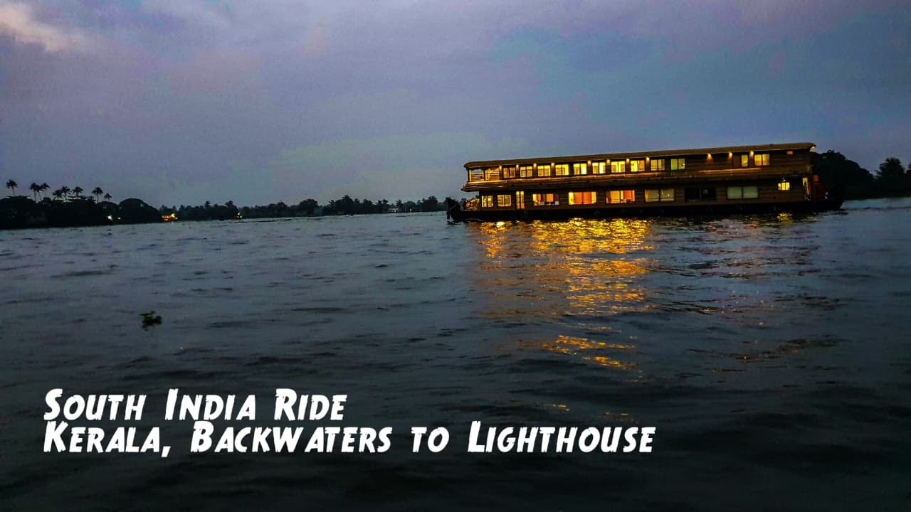 Riding Through Kerala Rain | Alleppey Backwaters to Kovalam on MC Road | South India Ride